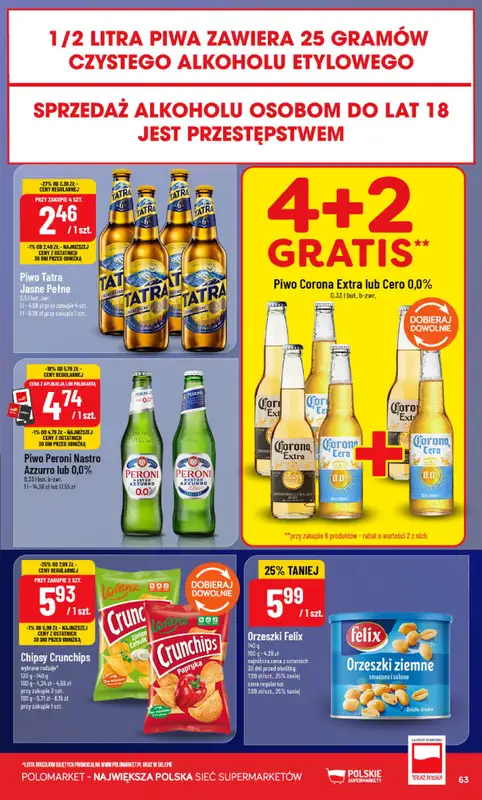 POLOmarket - gazetka promocyjna Gazetka od środy 23.09 do wtorku 29.09 - strona 63