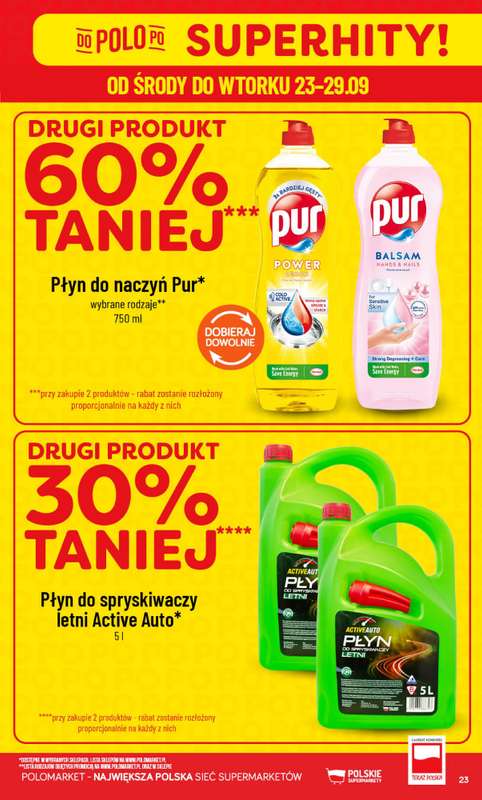 POLOmarket - gazetka promocyjna Gazetka od środy 23.09 do wtorku 29.09 - strona 23