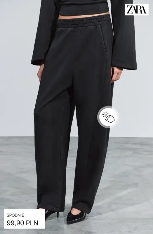 Zara - gazetka promocyjna Spodnie z szeroką nogawką od poniedziałku 21.09  - strona 8
