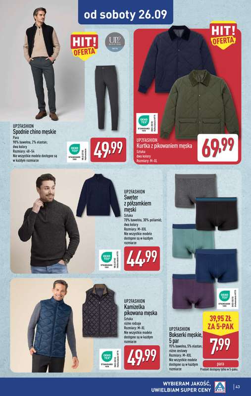 Aldi - gazetka promocyjna Pełny katalog! od poniedziałku 21.09 do soboty 26.09 - strona 43