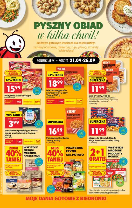 Biedronka - gazetka promocyjna Pyszne dania w kilka chwil od poniedziałku 21.09 do soboty 26.09 - strona 4