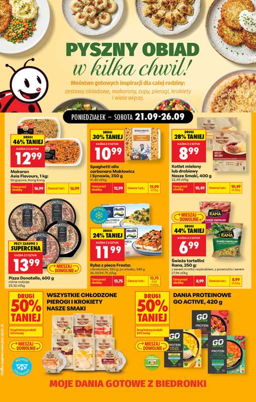 Biedronka - gazetka promocyjna Pyszny danie w kilka chwil od poniedziałku 21.09 do soboty 26.09 - strona 5