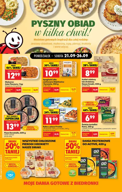 Biedronka - gazetka promocyjna Pyszny danie w kilka chwil od poniedziałku 21.09 do soboty 26.09 - strona 5