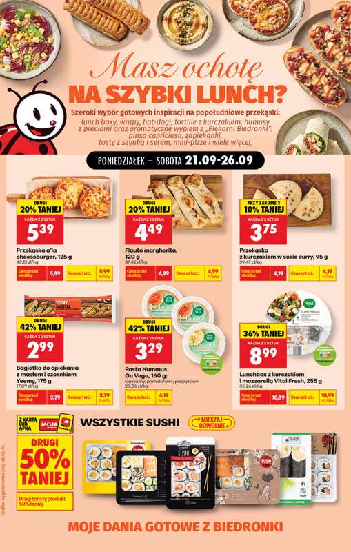 Biedronka - gazetka promocyjna Pyszne dania w kilka chwil od poniedziałku 21.09 do soboty 26.09 - strona 3