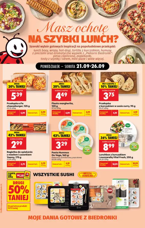 Biedronka - gazetka promocyjna Pyszny danie w kilka chwil od poniedziałku 21.09 do soboty 26.09 - strona 3