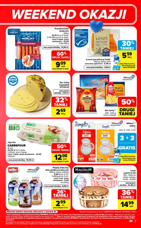 Carrefour - gazetka promocyjna W sumie od czwartku weekend okazji   - strona 3