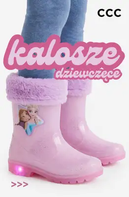 CCC - gazetka promocyjna KALOSZE dziewczęce od 69,99 zł od wtorku 22.09 