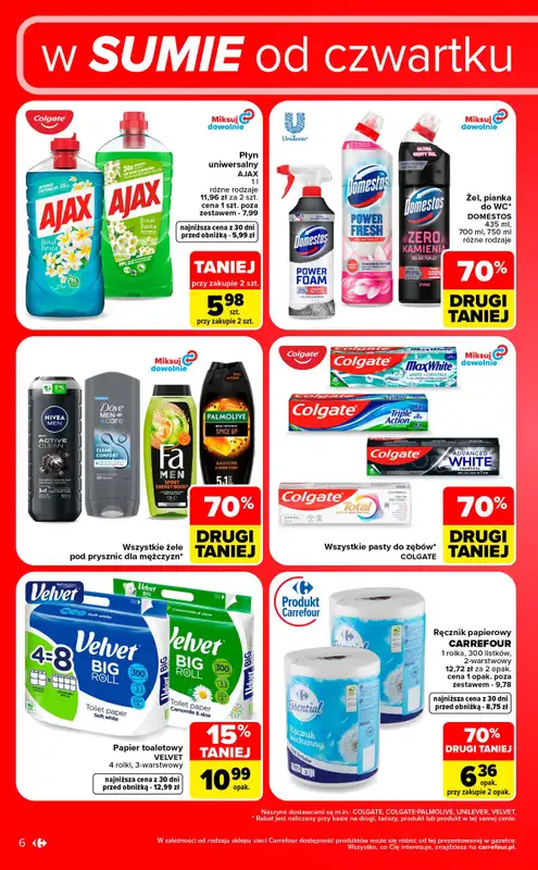 Carrefour Market - gazetka promocyjna W sumie od czwartku weekend okazji od czwartku 24.09 do soboty 26.09 - strona 6