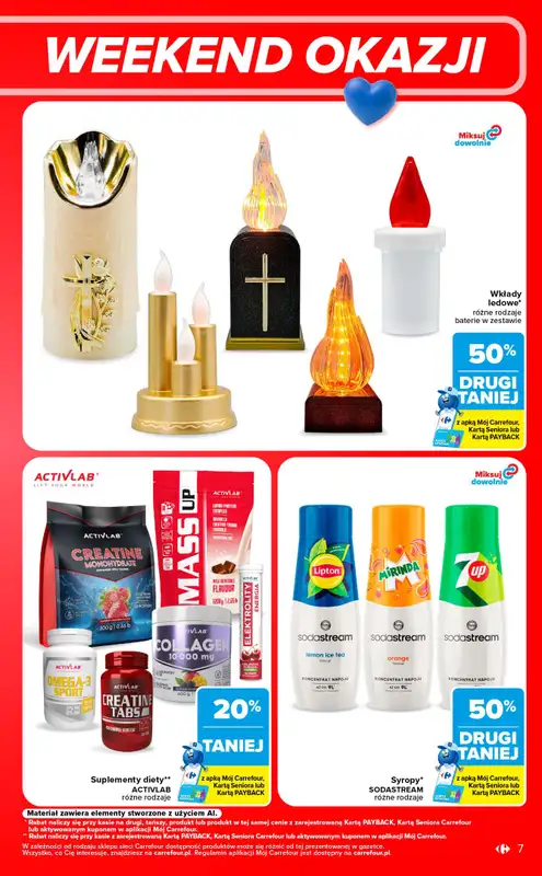 Carrefour Market - gazetka promocyjna W sumie od czwartku weekend okazji od czwartku 24.09 do soboty 26.09 - strona 7