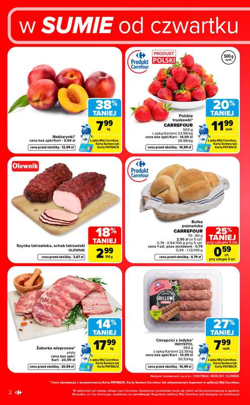 Carrefour Market - gazetka promocyjna W sumie od czwartku weekend okazji od czwartku 24.09 do soboty 26.09 - strona 2