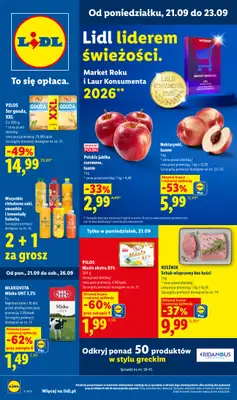 Lidl - gazetka promocyjna Oferta od poniedziałku od poniedziałku 21.09 do środy 23.09