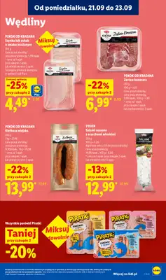 Lidl - gazetka promocyjna Oferta od poniedziałku od poniedziałku 21.09 do środy 23.09 - strona 63
