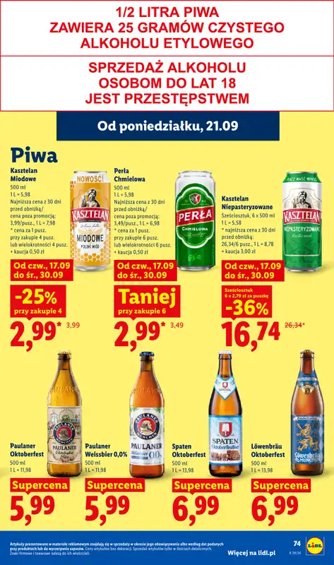 Lidl - gazetka promocyjna Oferta od poniedziałku od poniedziałku 21.09 do środy 23.09 - strona 79