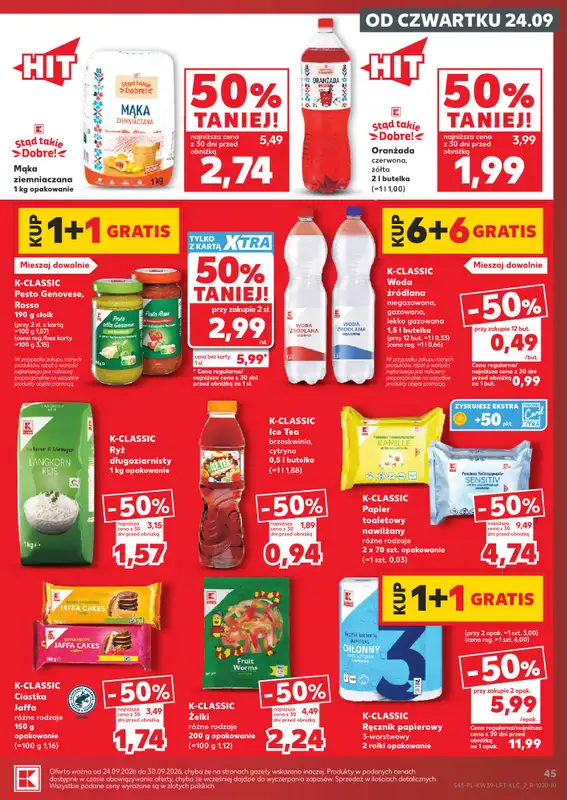 Kaufland - gazetka promocyjna Gazetka Tygodnia od czwartku 24.09 do środy 30.09 - strona 45