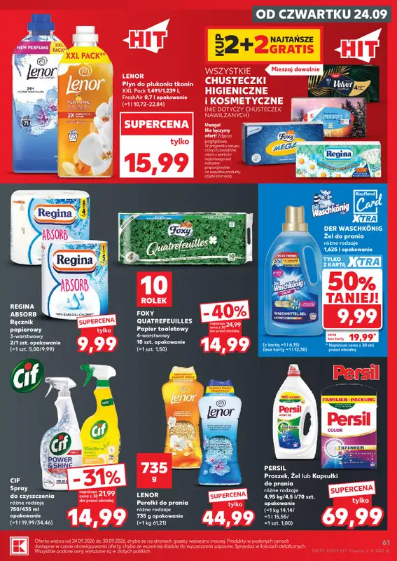 Kaufland - gazetka promocyjna Gazetka Tygodnia od czwartku 24.09 do środy 30.09 - strona 61