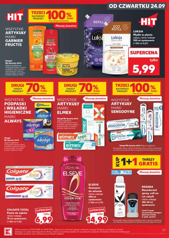 Kaufland - gazetka promocyjna Gazetka Tygodnia od czwartku 24.09 do środy 30.09 - strona 57