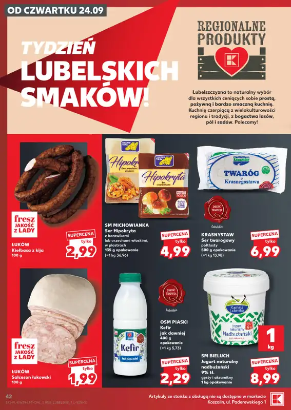Kaufland - gazetka promocyjna Gazetka Tygodnia od czwartku 24.09 do środy 30.09 - strona 42