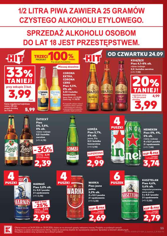 Kaufland - gazetka promocyjna Gazetka Tygodnia od czwartku 24.09 do środy 30.09 - strona 55