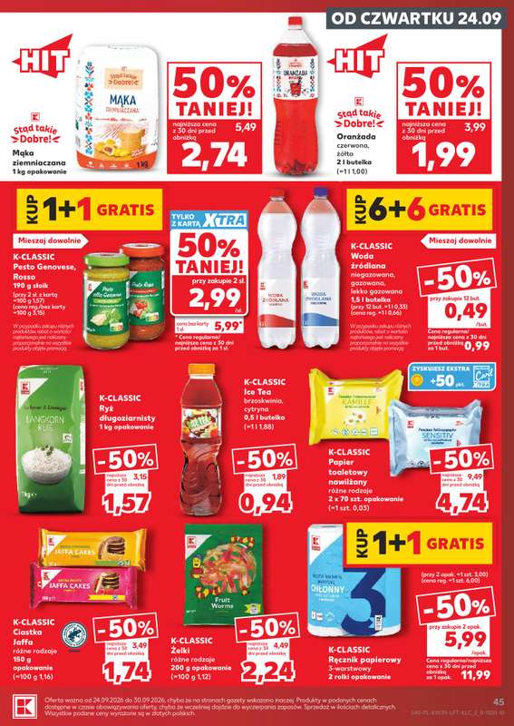 Kaufland - gazetka promocyjna Gazetka Tygodnia od czwartku 24.09 do środy 30.09 - strona 45