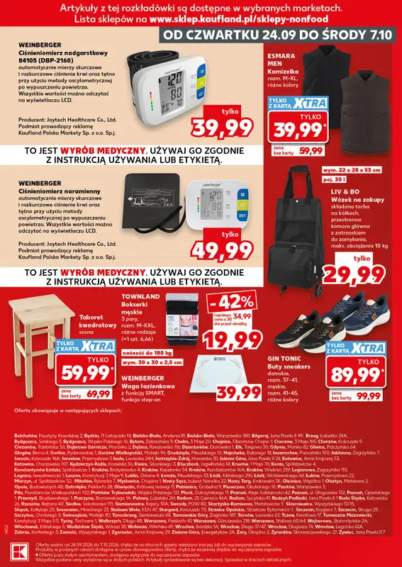 Kaufland - gazetka promocyjna Oferta Kaufland - Non Food od czwartku 24.09 do środy 07.10 - strona 15