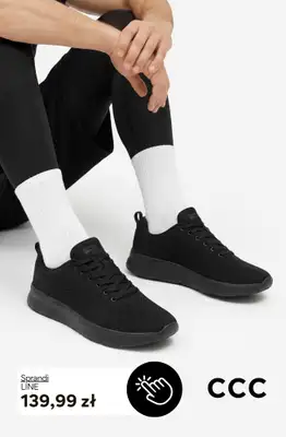 CCC - gazetka promocyjna SNEAKERSY męskie od środy 23.09  - strona 10