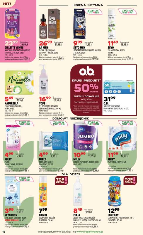 Drogerie Natura - gazetka promocyjna Gazetka od wtorku 22.09 do środy 30.09 - strona 18