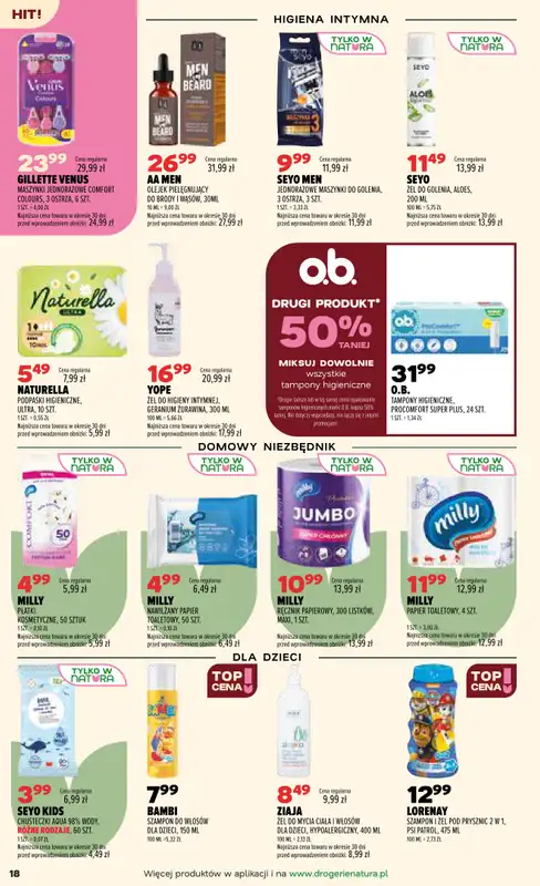 Drogerie Natura - gazetka promocyjna Gazetka od wtorku 22.09 do środy 30.09 - strona 18