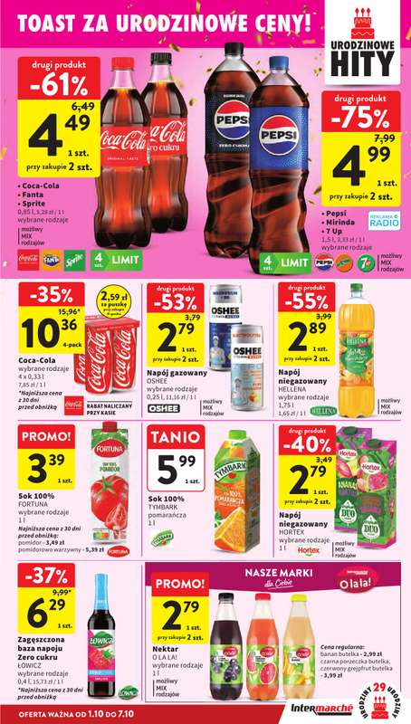 Intermarche - gazetka promocyjna Gazetka od czwartku 01.10 do środy 07.10 - strona 37