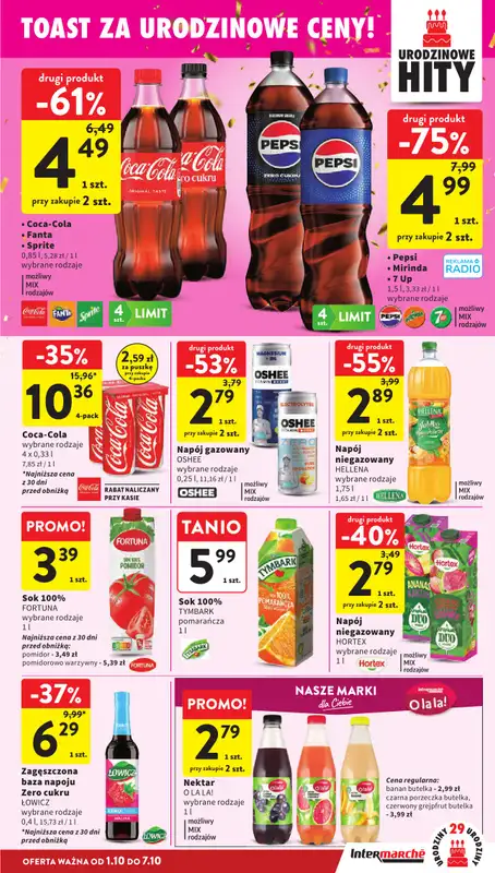 Intermarche - gazetka promocyjna Gazetka od czwartku 01.10 do środy 07.10 - strona 37