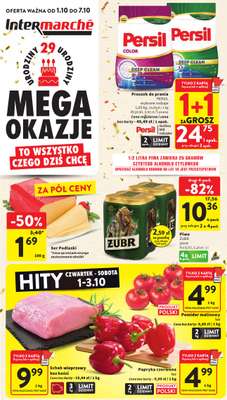 Intermarche - gazetka promocyjna Gazetka od czwartku 01.10 do środy 07.10