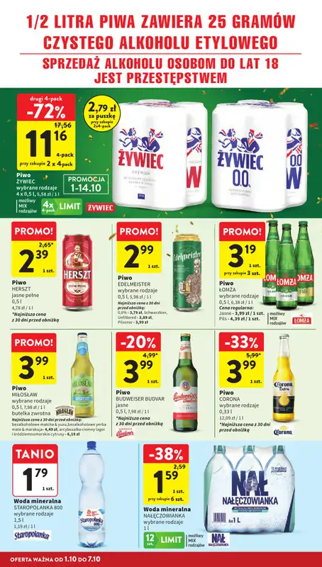 Intermarche - gazetka promocyjna Gazetka od czwartku 01.10 do środy 07.10 - strona 36
