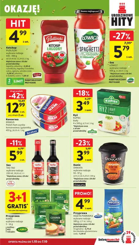 Intermarche - gazetka promocyjna Gazetka od czwartku 01.10 do środy 07.10 - strona 33