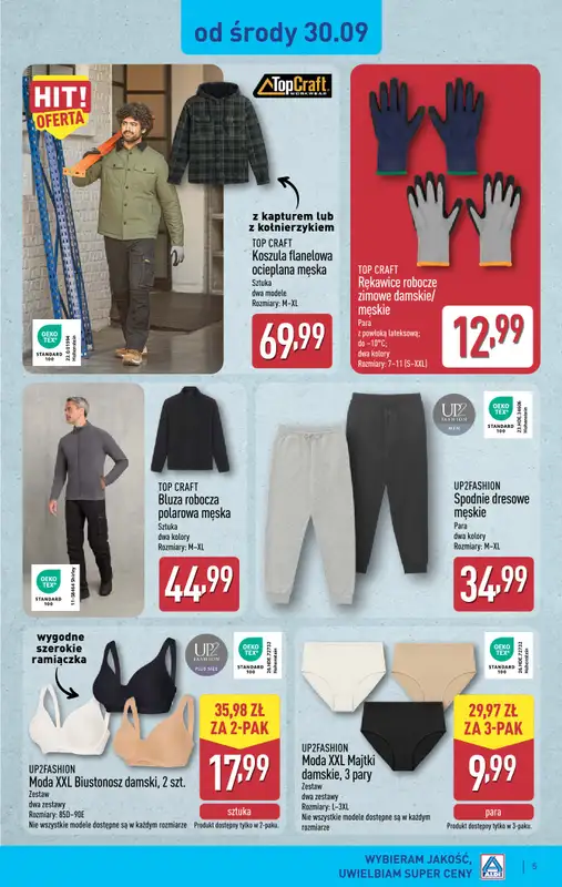 Aldi - gazetka promocyjna Aldi ma to coś! od środy 30.09 do soboty 03.10 - strona 5