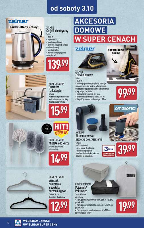 Aldi - gazetka promocyjna Aldi ma to coś! od środy 30.09 do soboty 03.10 - strona 10