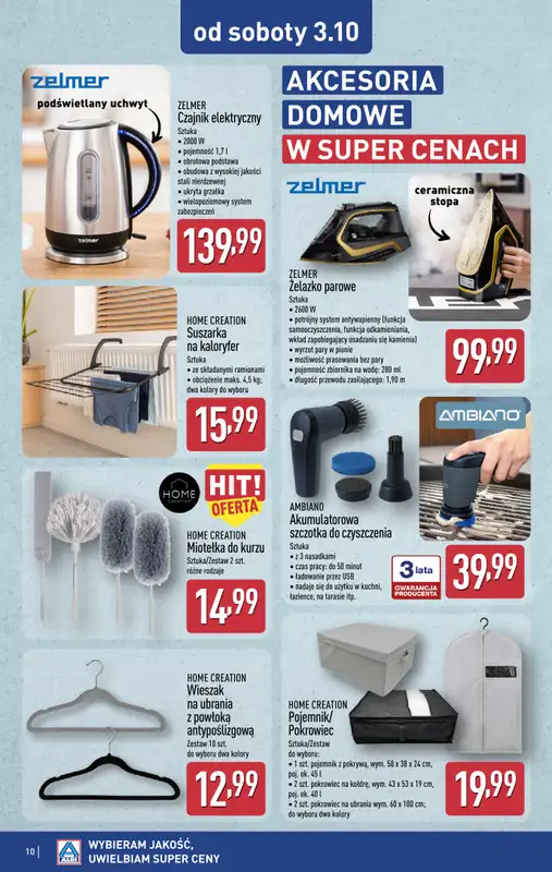 Aldi - gazetka promocyjna Aldi ma to coś! od środy 30.09 do soboty 03.10 - strona 10