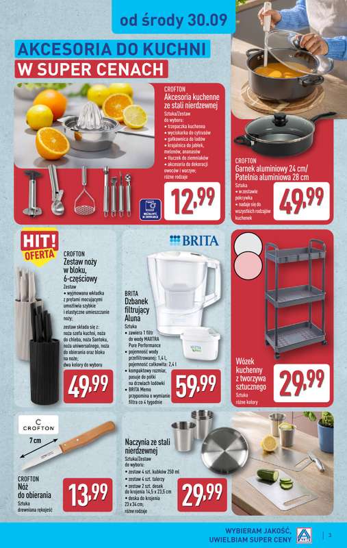 Aldi - gazetka promocyjna Aldi ma to coś! od środy 30.09 do soboty 03.10 - strona 3
