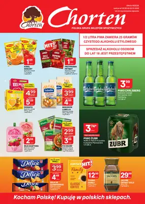 Chorten - gazetka promocyjna Gazetka Małopolska, Śląsk, Podkarpacie, Opolskie Market od czwartku 24.09 do niedzieli 04.10