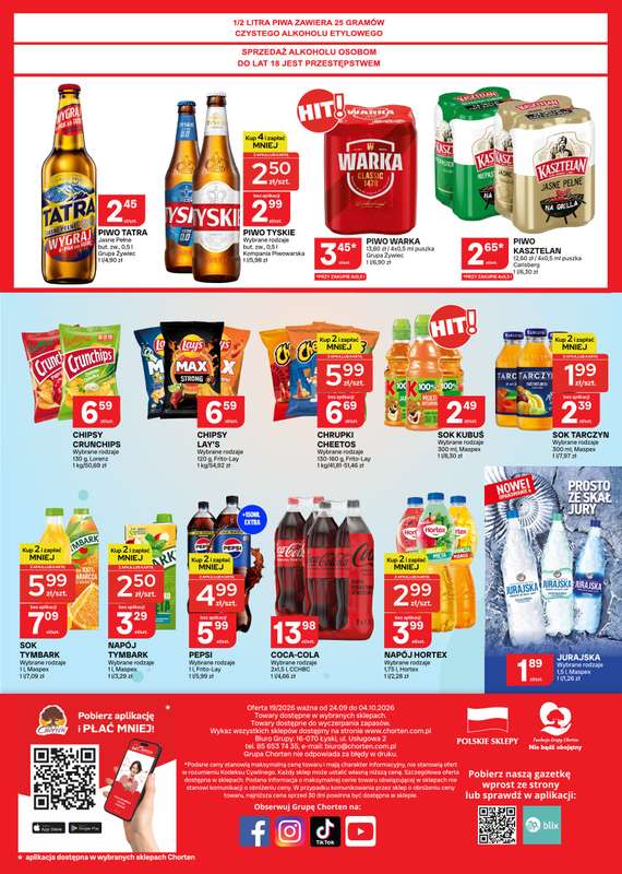 Chorten - gazetka promocyjna Gazetka Małopolska, Śląsk, Podkarpacie, Opolskie Market od czwartku 24.09 do niedzieli 04.10 - strona 4