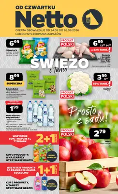 Netto - gazetka promocyjna Gazetka Spożywcza od czwartku 24.09 do soboty 26.09