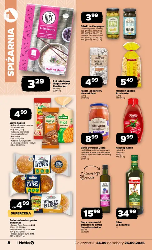 Netto - gazetka promocyjna Gazetka Spożywcza od czwartku 24.09 do soboty 26.09 - strona 8