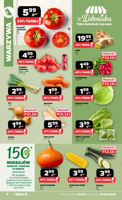 Netto - gazetka promocyjna Gazetka Spożywcza od czwartku 24.09 do soboty 26.09 - strona 4