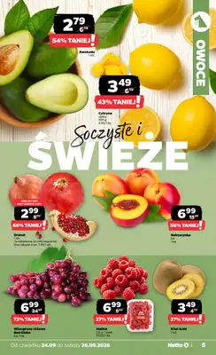 Netto - gazetka promocyjna Gazetka Spożywcza od czwartku 24.09 do soboty 26.09 - strona 5