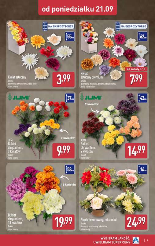 Aldi - gazetka promocyjna Światełko pamięci od poniedziałku 21.09 do soboty 26.09 - strona 7