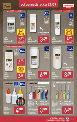 Aldi - gazetka promocyjna Światełko pamięci od poniedziałku 21.09 do soboty 26.09 - strona 9