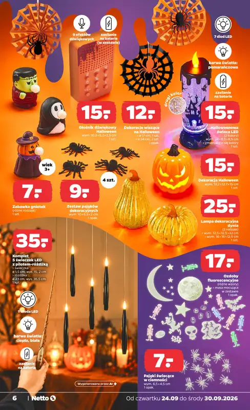 Netto - gazetka promocyjna Inspiracje tygodnia jesienny dom od czwartku 24.09 do środy 30.09 - strona 6
