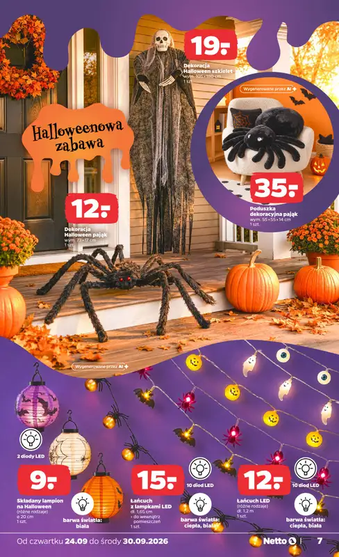 Netto - gazetka promocyjna Inspiracje tygodnia jesienny dom od czwartku 24.09 do środy 30.09 - strona 7