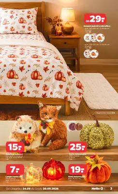 Netto - gazetka promocyjna Inspiracje tygodnia jesienny dom od czwartku 24.09 do środy 30.09 - strona 3