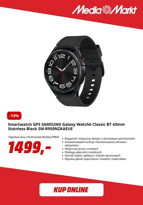 Media Markt - gazetka promocyjna Smartwatche w SUPER cenach! od wtorku 22.09  - strona 10
