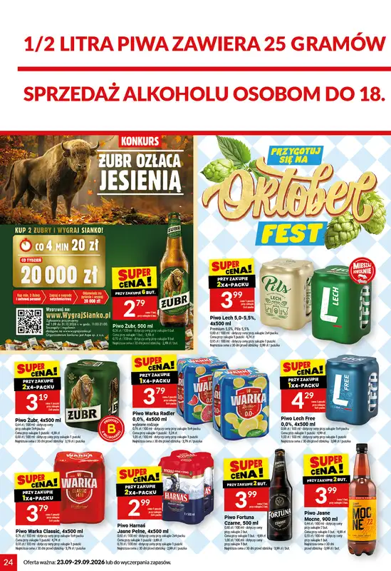 Twój Market - gazetka promocyjna Gazetka od środy 23.09 do wtorku 29.09 - strona 24