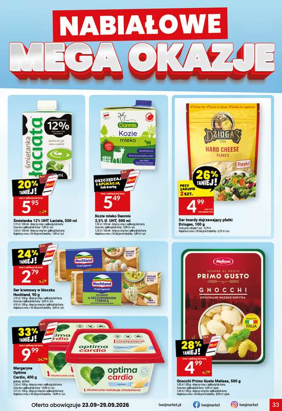 Twój Market - gazetka promocyjna Gazetka od środy 23.09 do wtorku 29.09 - strona 33
